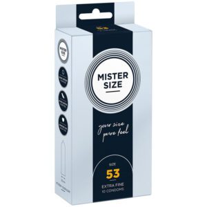 Préservatifs MISTER SIZE 53 – Le plaisir sur mesure