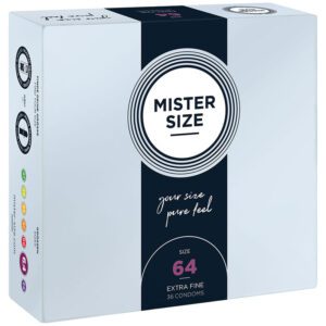 Préservatif MISTER SIZE 64 – Plaisir naturel sur-mesure