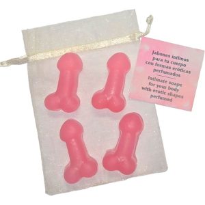 Mini savons humour en forme de pénis rose – Cadeau EVJF original
