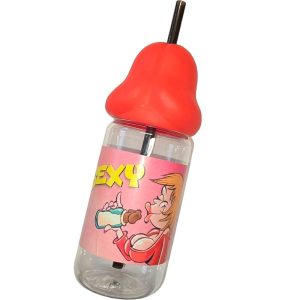 Biberon rouge pénis : Le gadget insolite pour EVJF ou soirées coquines