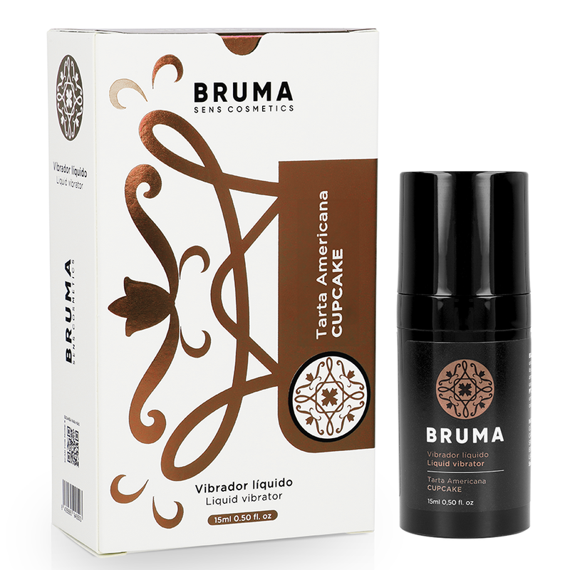 Vibromasseur liquide goût cupcake BRUMA pour sensations gourmandes et vibrantes