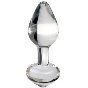 Plug anal en verre de luxe pour plaisir intense et raffiné