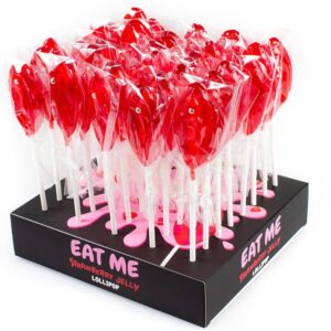 Sucettes érotiques en forme de pénis – Présentoir x40 saveurs cocktails