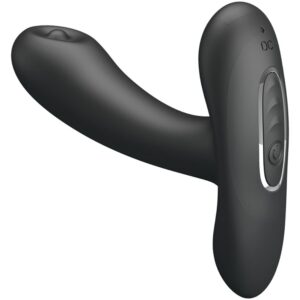 Masseur anal rechargeable à pulsations en silicone
