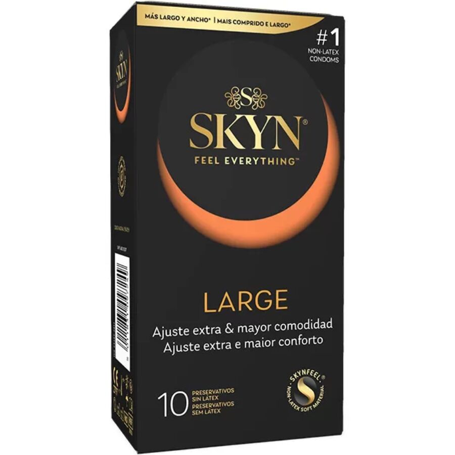 Préservatifs XL sans latex SKYN Large – Confort ultime et sensations naturelles