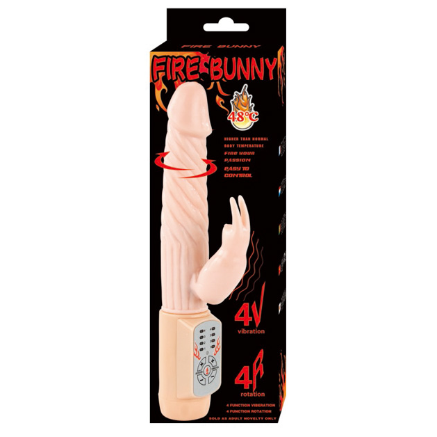 Lapin de Feu : Vibromasseur rotatif chauffant pour plaisir ultime