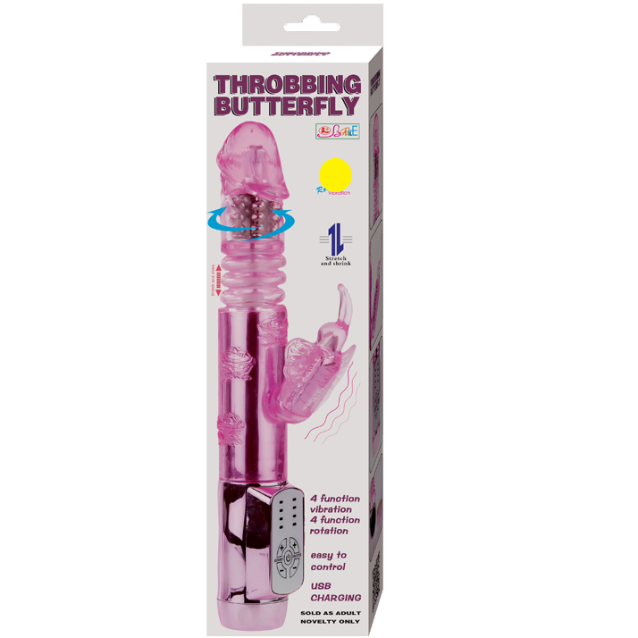 Rabbit Throbbing Butterfly : vibromasseur rotatif pour un plaisir intense