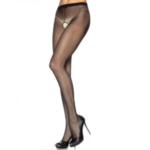 Bas sexy grande taille avec ouverture entrejambe - Leg Avenue