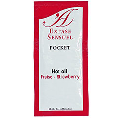 Huile de massage chauffante au fruit de la passion avec phéromones