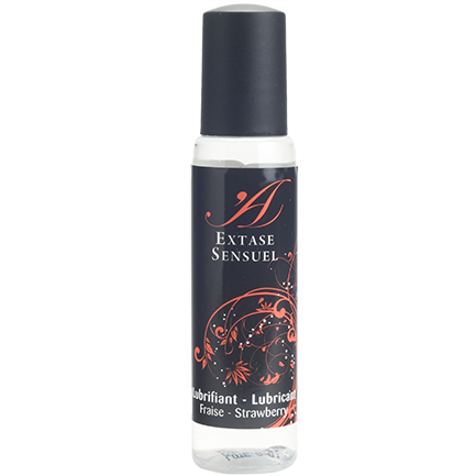 Lubrifiant à base d’eau à la fraise Extase Sensual – Plaisir sucré et sensations soyeuses