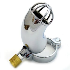 Cage de chasteté BDSM en acier inoxydable – Soumission et contrôle absolu