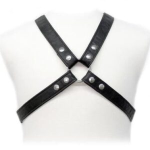 Harnais BDSM en cuir ajustable – Accessoire fétiche incontournable
