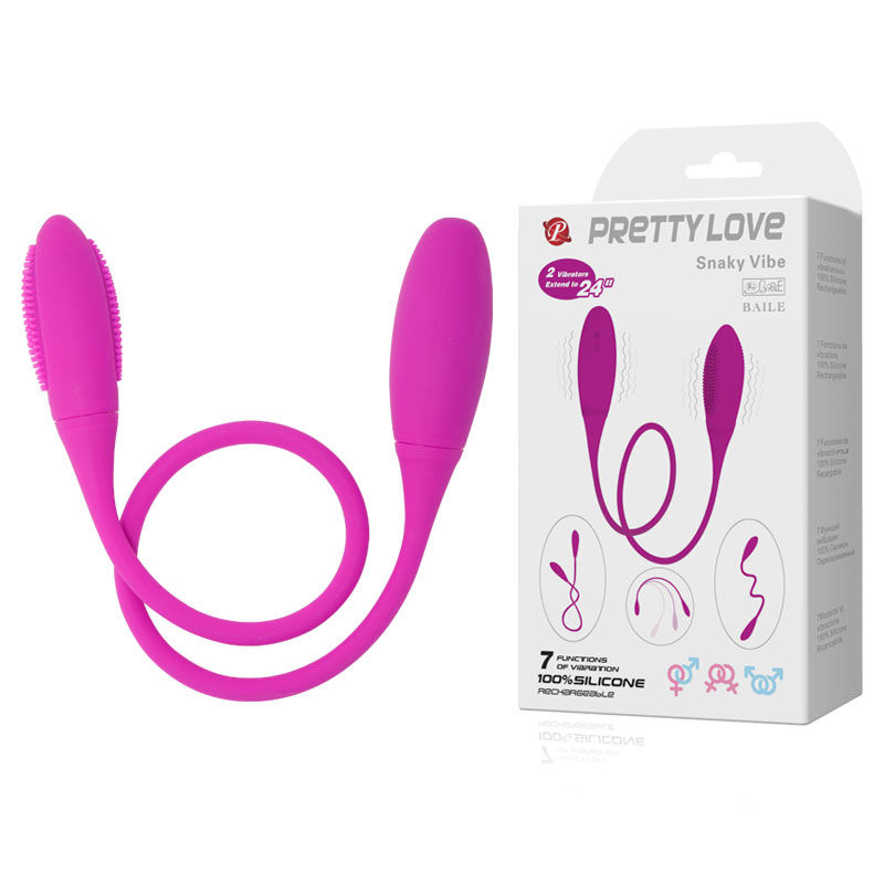 Stimulateur double Pretty Love en silicone souple