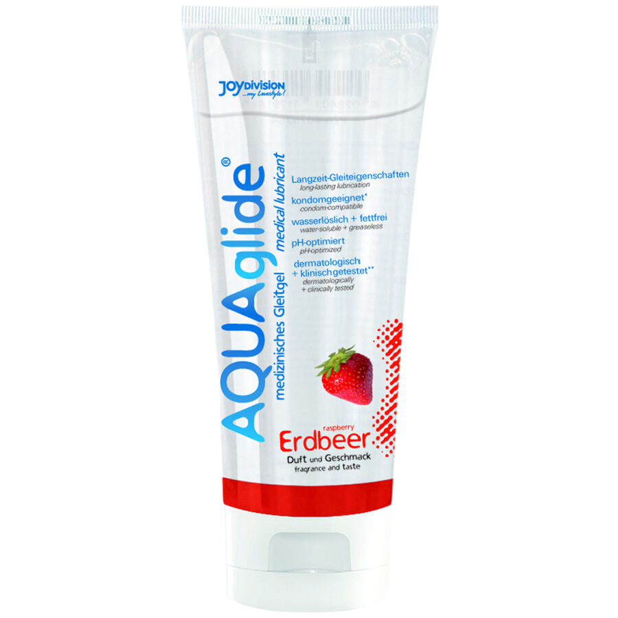 Lubrifiant intime fraise AQUAglide – plaisir fruité et naturel