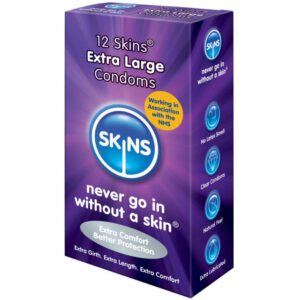 Préservatifs Skins Extra Large – Confort maximal pour les hommes bien dotés