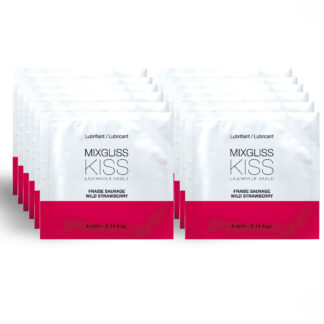 Lubrifiant comestible goût fraise MIXGLISS – plaisir et sensualité