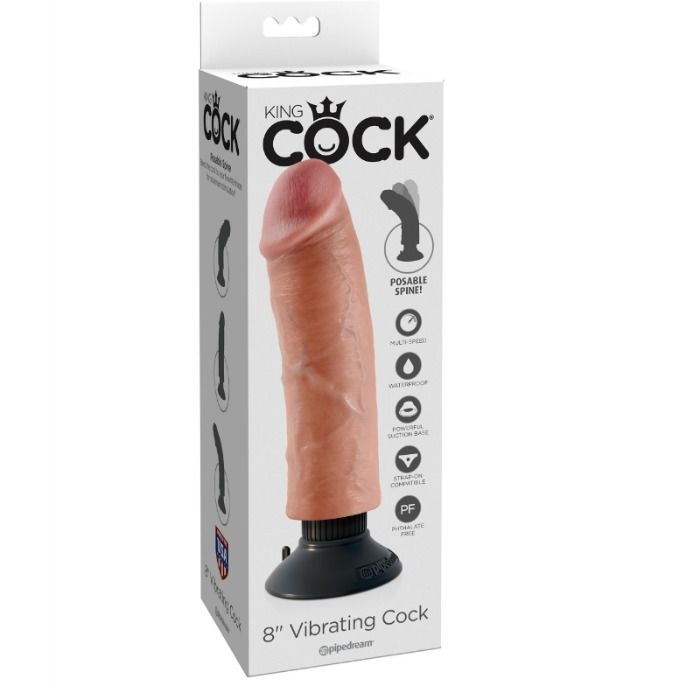 Gode Vibrant King Cock : L'expérience ultra-réaliste made in USA