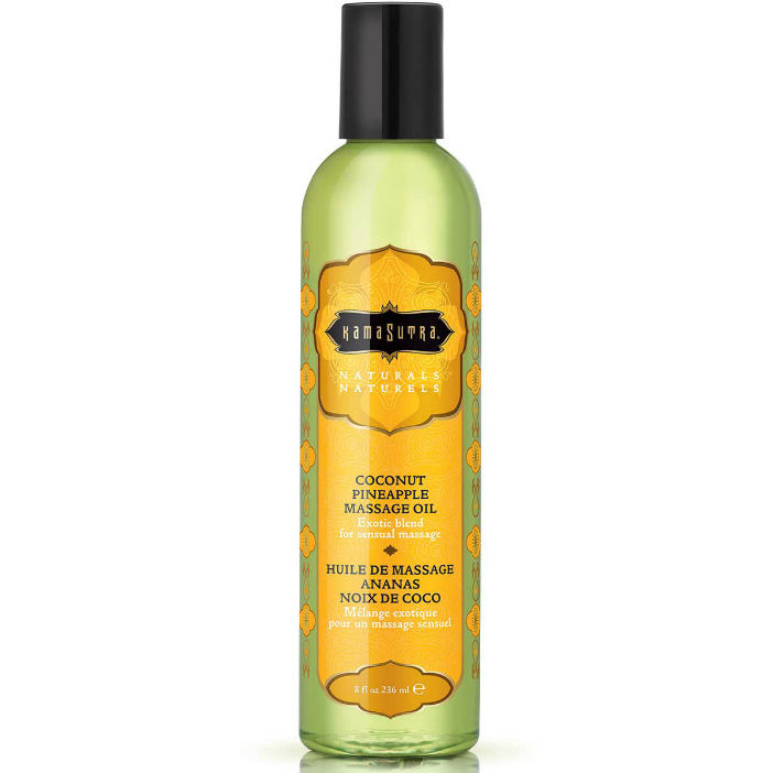 Huile de massage naturelle à l'arôme de Piña Colada