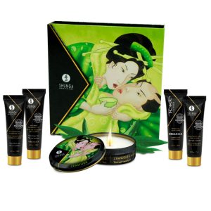 Coffret Érotique Shunga Thé Vert – Cosmétiques Sensuels de Luxe