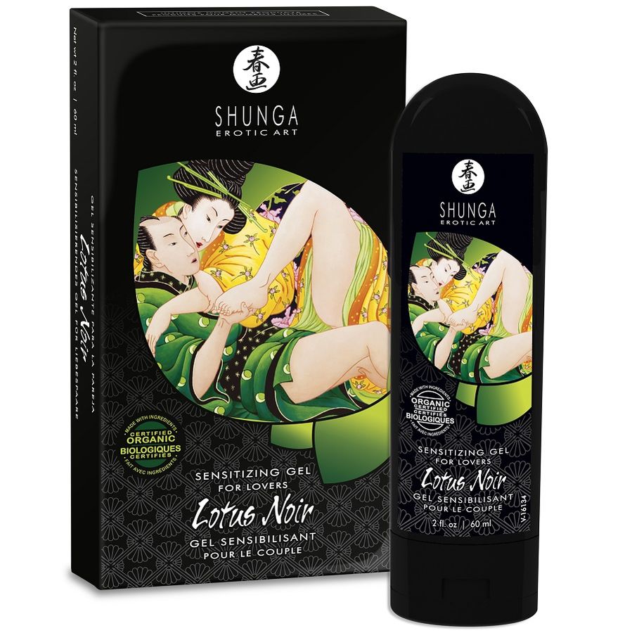 Gel sensibilisant Lotus Noir Shunga – Plaisir intense pour couples