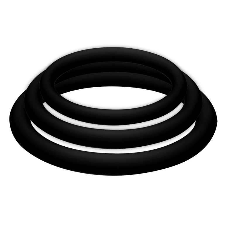 Anneau pénien POTENZduo en silicone médical pour érection intense