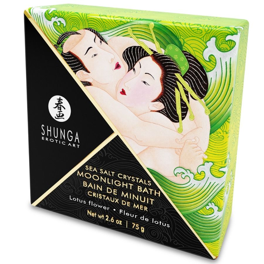 Sels de bain aphrodisiaques Shunga pour bain intime sensuel