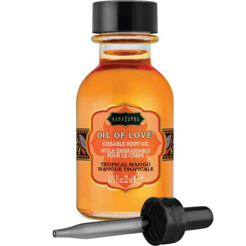 <strong>Huile d’amour tropicale</strong> Kamasutra saveur mangue pour préliminaires sensuels