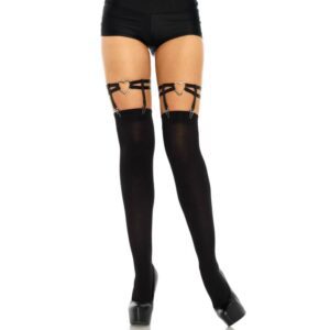 Porte-jarretelles haut de cuisse noir cœur – Leg Avenue