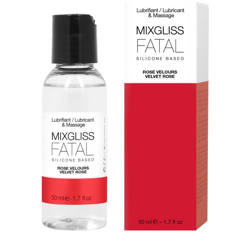 Lubrifiant silicone Mixgliss Fatal – Sensualité infinie au parfum de roses