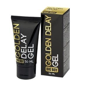 <strong>Gel retardant éjaculation</strong> Big Boy Golden Delay – Plaisir prolongé, intensité décuplée