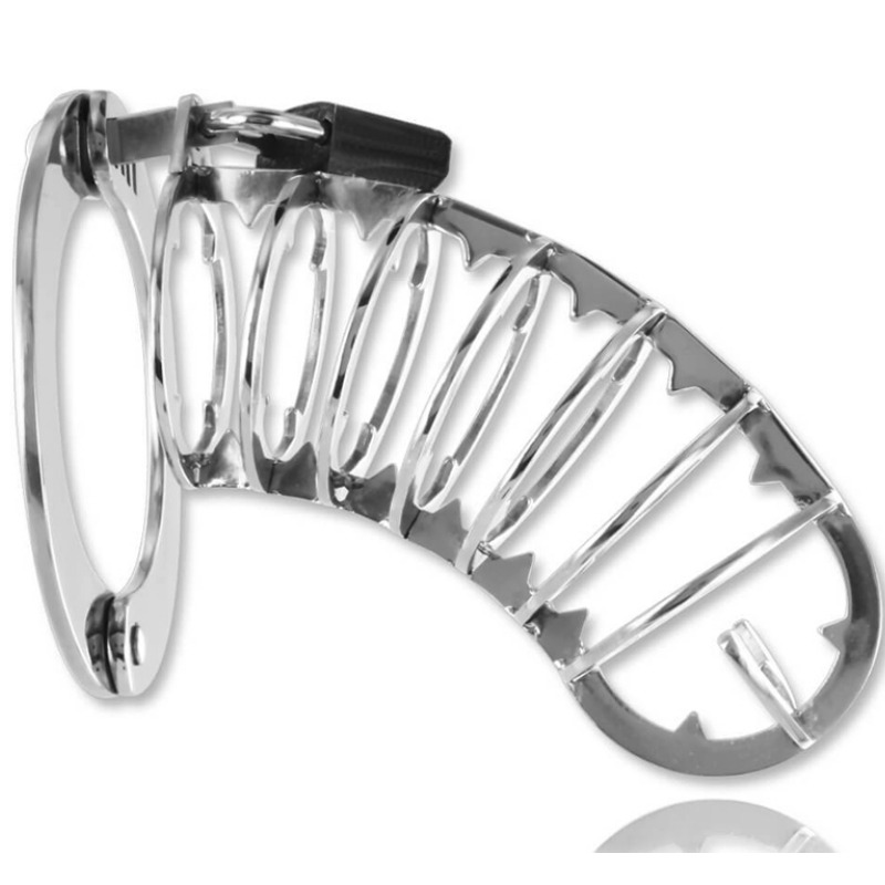 Cage de chasteté homme en acier inoxydable – domination raffinée