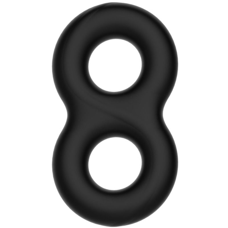 Double anneau pénien silicone pour érection puissante