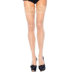 Bas cuisse transparents grande taille Leg Avenue – Séduction assurée