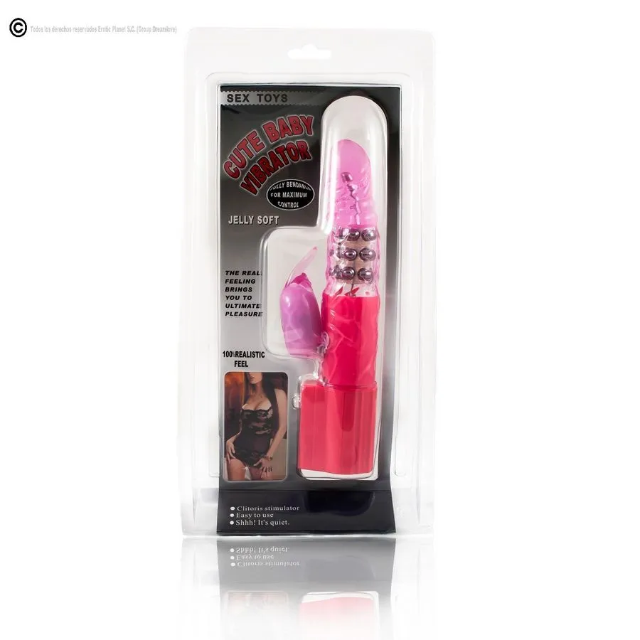 Vibromasseur haute technologie en gel doux pour plaisir multiple