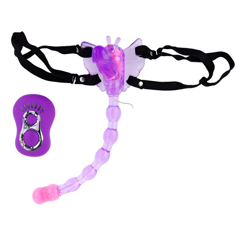 Vibromasseur papillon télécommandé triple stimulation