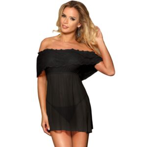 Robe sexy noire Subblime S/M – Lingerie raffinée pour sublimer tes courbes