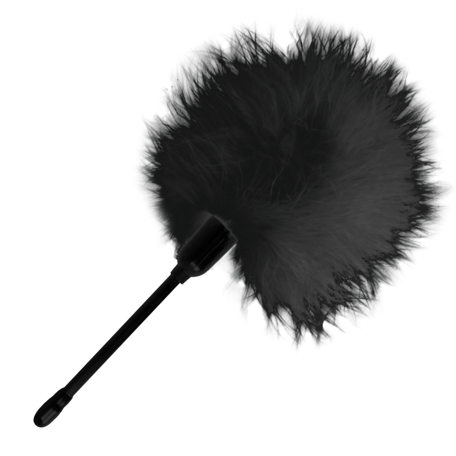 Plume Érotique Noire Darkness – Explore le frisson des caresses sensuelles