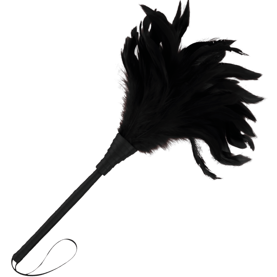 Jouez avec vos sens avec le Plumeau Érotique Noir Darkness