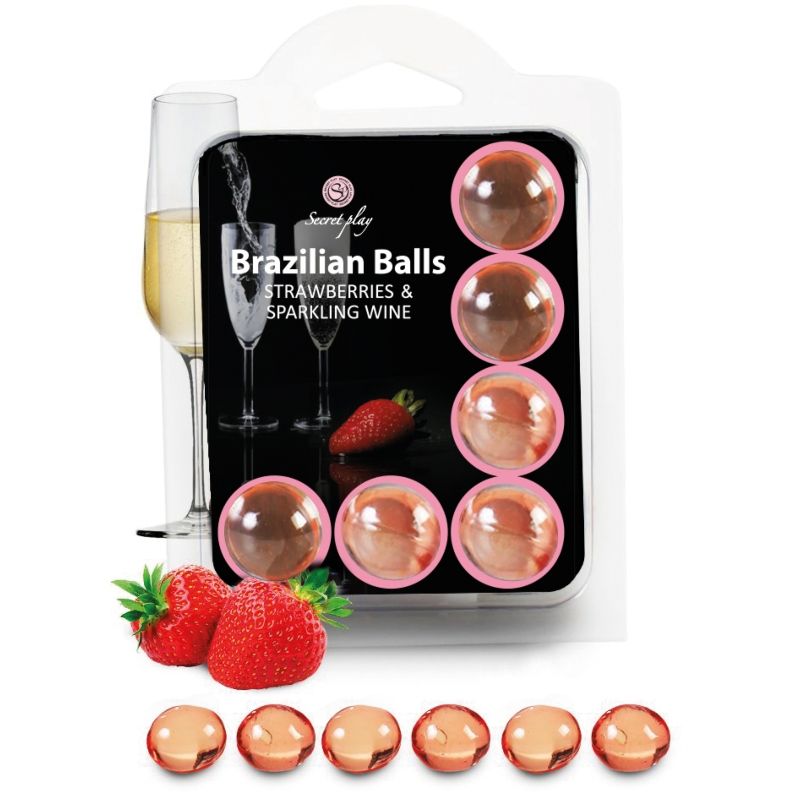 Balle brésilienne lubrifiante à effet surprise pour préliminaires