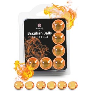 Set de 6 balles brésiliennes effet chaleur pour plaisir intense