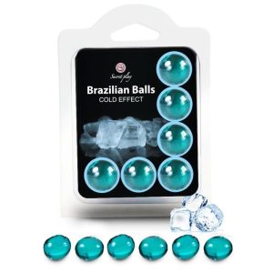 Set de 6 balles brésiliennes effet frais pour préliminaires sensuels