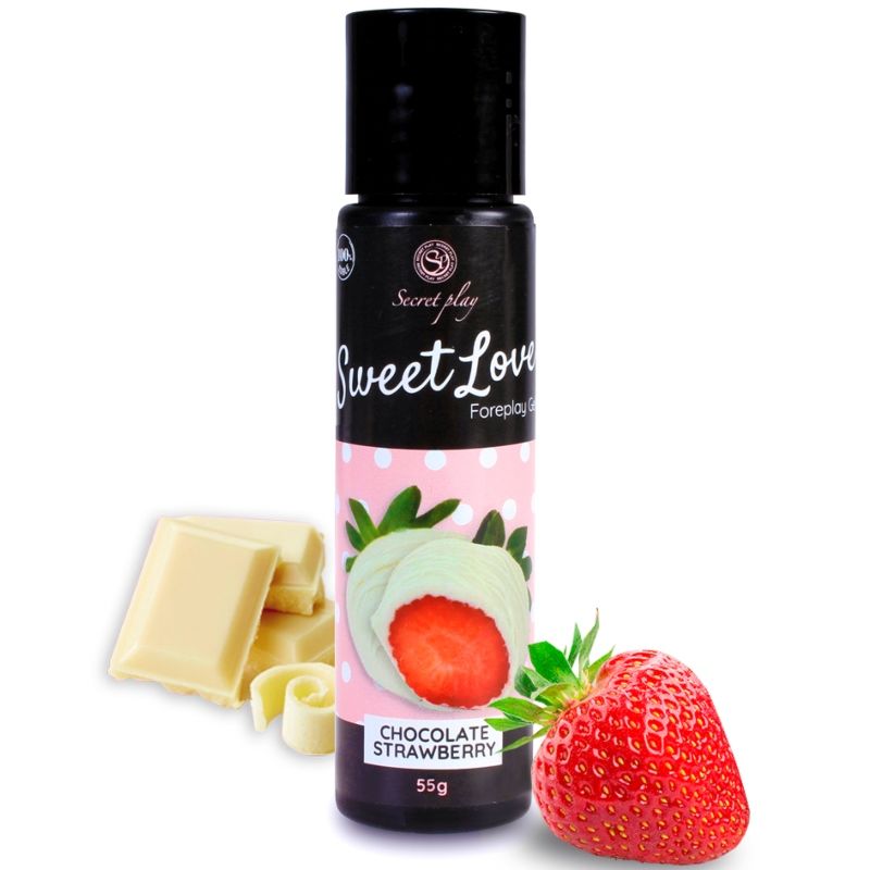 Gel lubrifiant comestible pour plaisirs érotiques multisensoriels