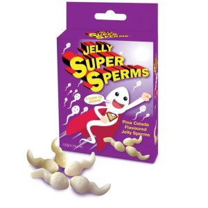Bonbons gélifiés sperme saveur Pina Colada – Gourmandise coquine et naturelle
