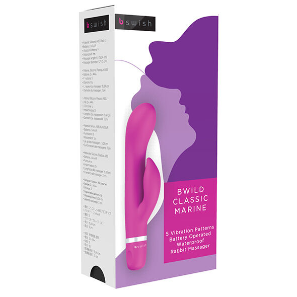 Bwild Classic Marine : Masseur Rabbit Étanche pour Plaisirs Sensuels