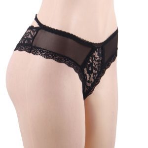 Culotte sexy fleurie Queen Lingerie – Élégance sensuelle