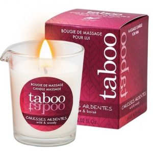 Bougie de massage homme au parfum boisé – 100% naturelle