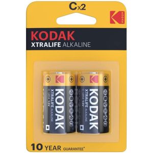 Piles alcalines C 1.5V Kodak Xtralife – Énergie fiable pour vos moments intimes