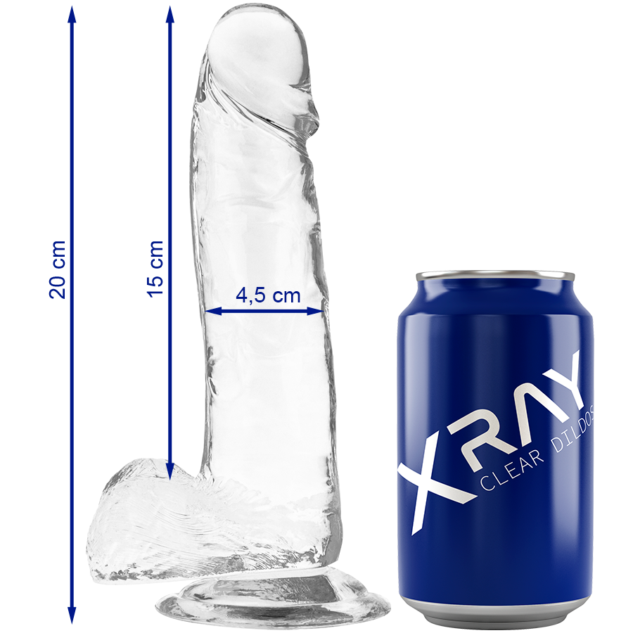<strong>Gode réaliste transparent X-Ray Clear</strong> : l'élégance du plaisir à nu