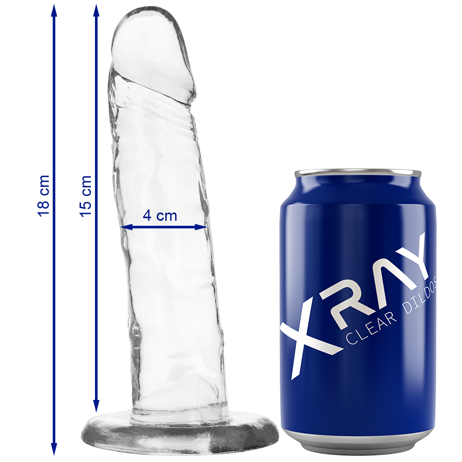 <strong>Gode réaliste transparent</strong> X Ray Clear – Plaisir Visuel et Sensuel