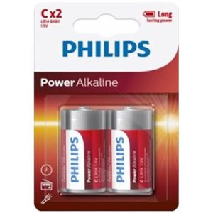 Pile C alcaline Philips – Énergie fiable pour sextoys et accessoires